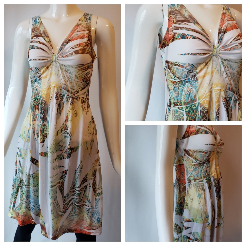 Sweatheart neckline sun dress size large